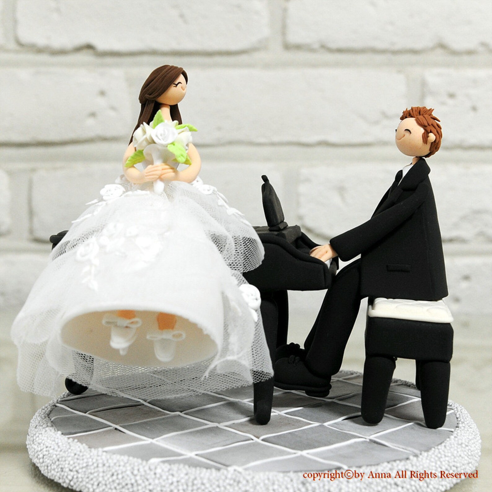Piano Cake Topper - Geburtstagsdeko Für Musikfans (Musiker, Klavier, Noten)