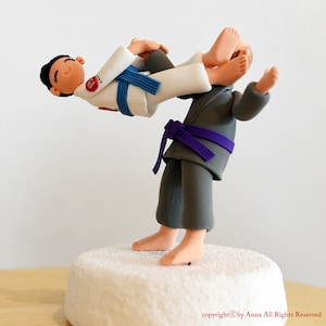 Jiu-jitsu Judo sports theme wedding topper image 5