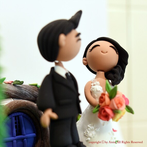 Hobbit Theme Wedding Cake Topper Etsy