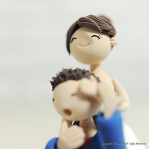 Wedding Cake Topper Custom Cake Topper Jiu jitsu Cake Topper Funny Cake Topper Martial Arts Cake Topper image 4