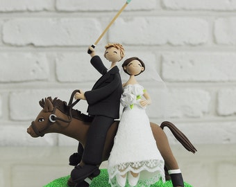 Polo couple custom wedding cake topper decoration gift