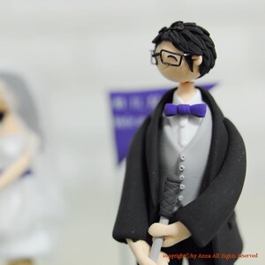 Playing golf couple custom wedding cake topper gift decoration image 3