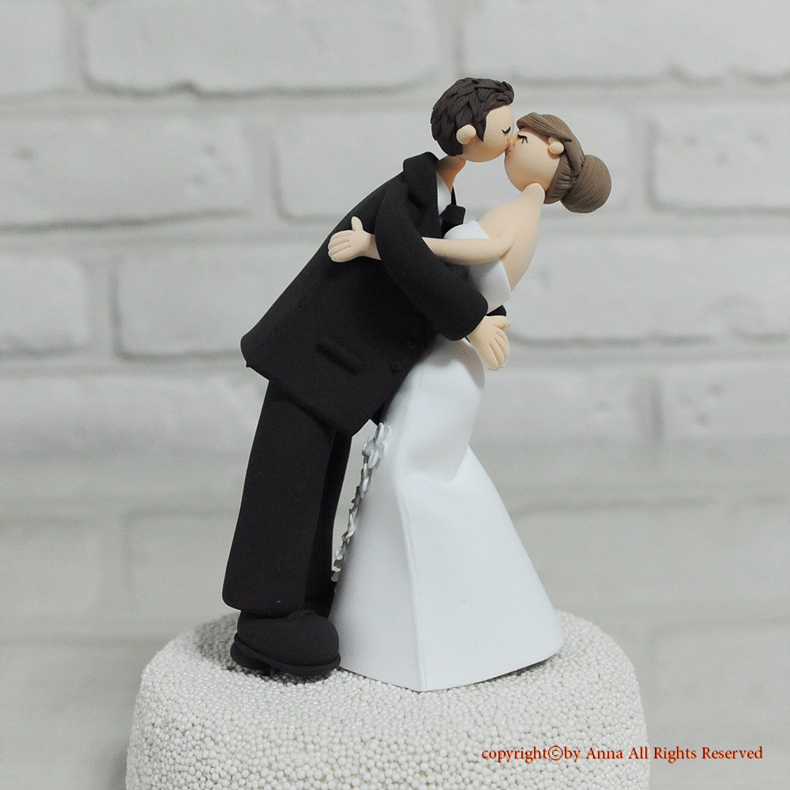 Custom Cake Topper romantic Kissing Etsy