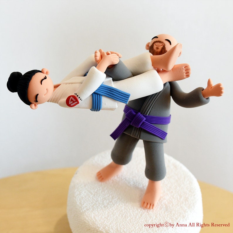 Jiu-jitsu Judo sports theme wedding topper image 1