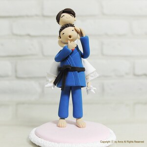 Wedding Cake Topper Custom Cake Topper Jiu jitsu Cake Topper Funny Cake Topper Martial Arts Cake Topper image 3