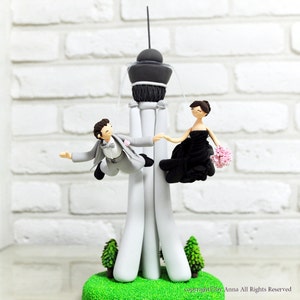 Sky Jumping, Diving custom wedding cake topper Decoration Gift Keepsake Stratosphere in Lav Vegas image 2