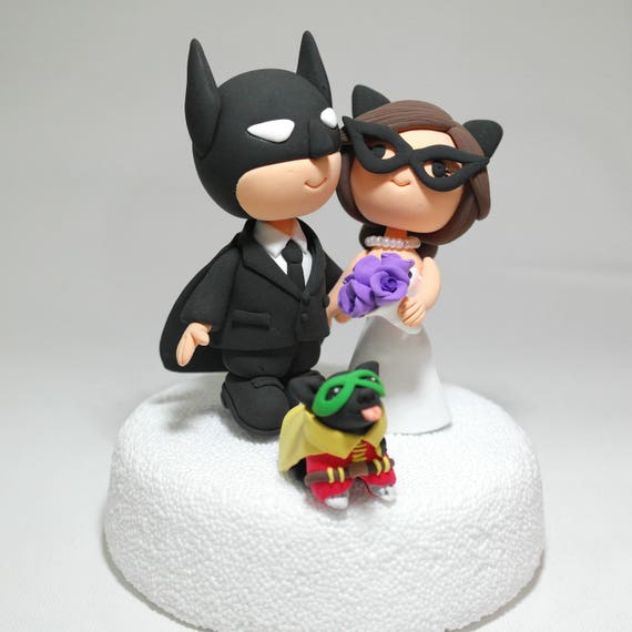Batman Theme Wedding Cake Topper - Etsy UK