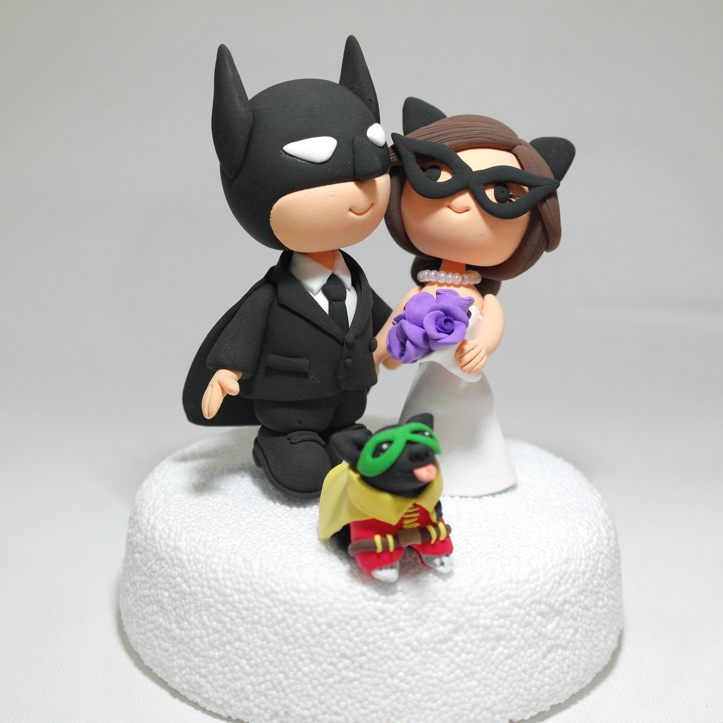 Batman Theme Wedding Cake Topper Etsy