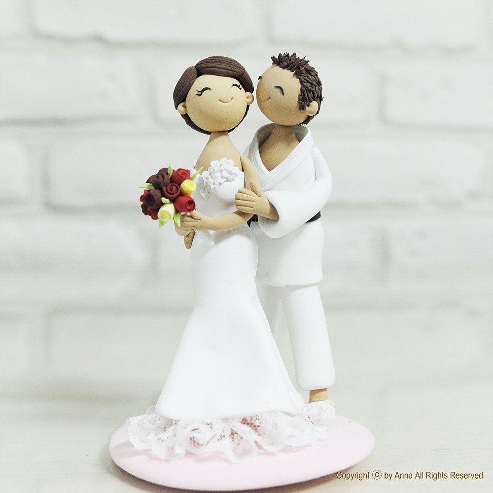Jujitsu Judo Sports Wedding Cake Topper Decoration Gift Etsy