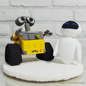 Custom Cake Topper -Wall - E and Eve-