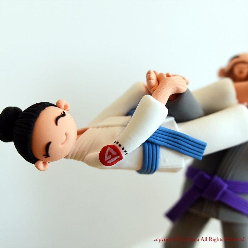 Jiu-jitsu Judo sports theme wedding topper image 4