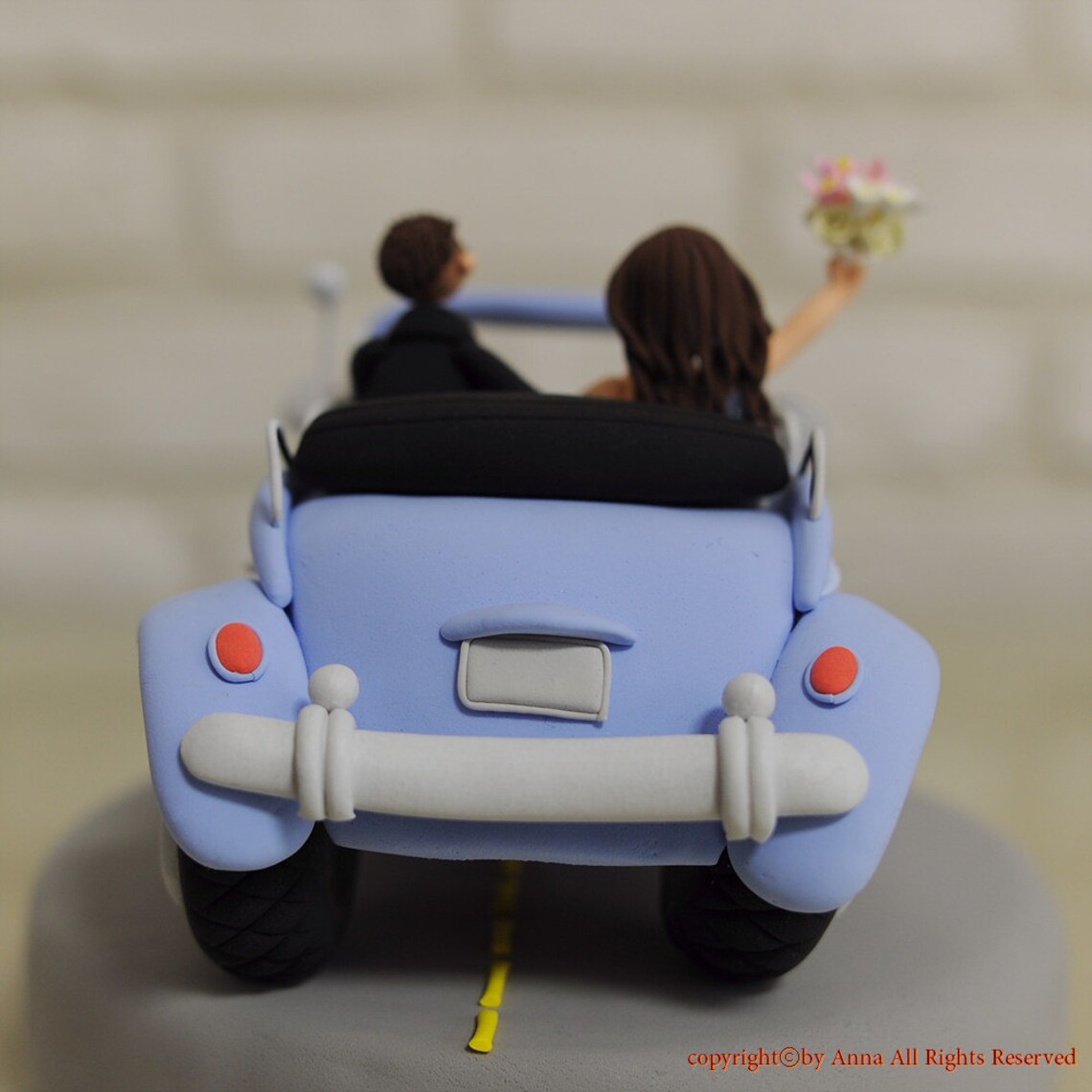 Vintage Car Custom Wedding Cake Topper Decoration - Etsy