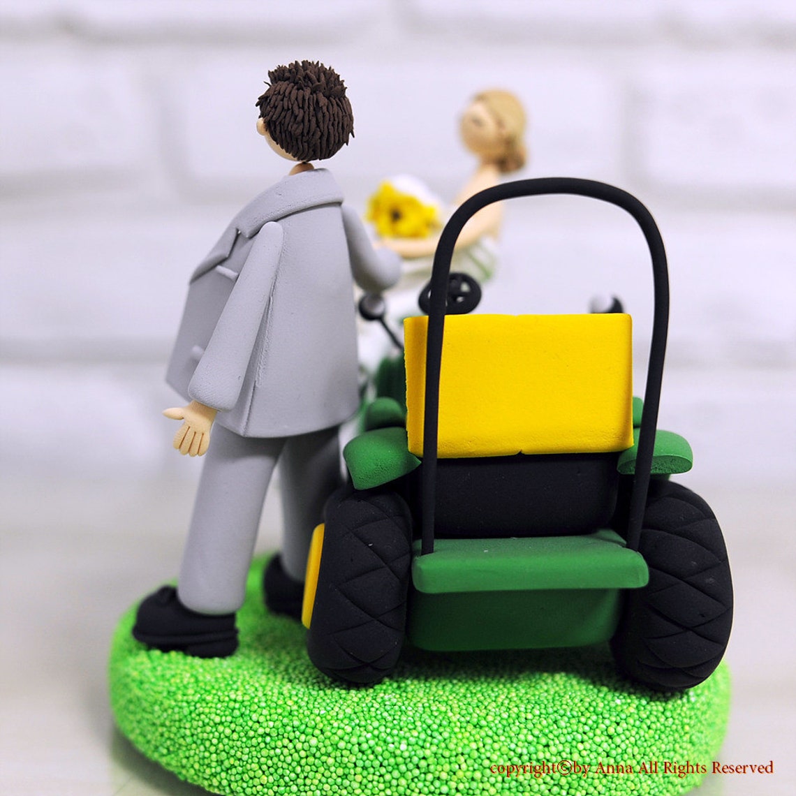Couple With Tractor Custom Wedding Cake Topper Decoration Gift Etsy
