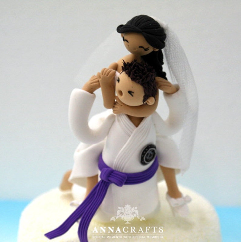 Jiu jitsu, Jiu-Jitsu Judo theme Custom Cake Topper image 2