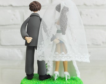 Wedding Cake Topper - Custom Cake Topper - Sensual Theme Topper - Funny Cake Topper -  Custom Wedding Cake Topper