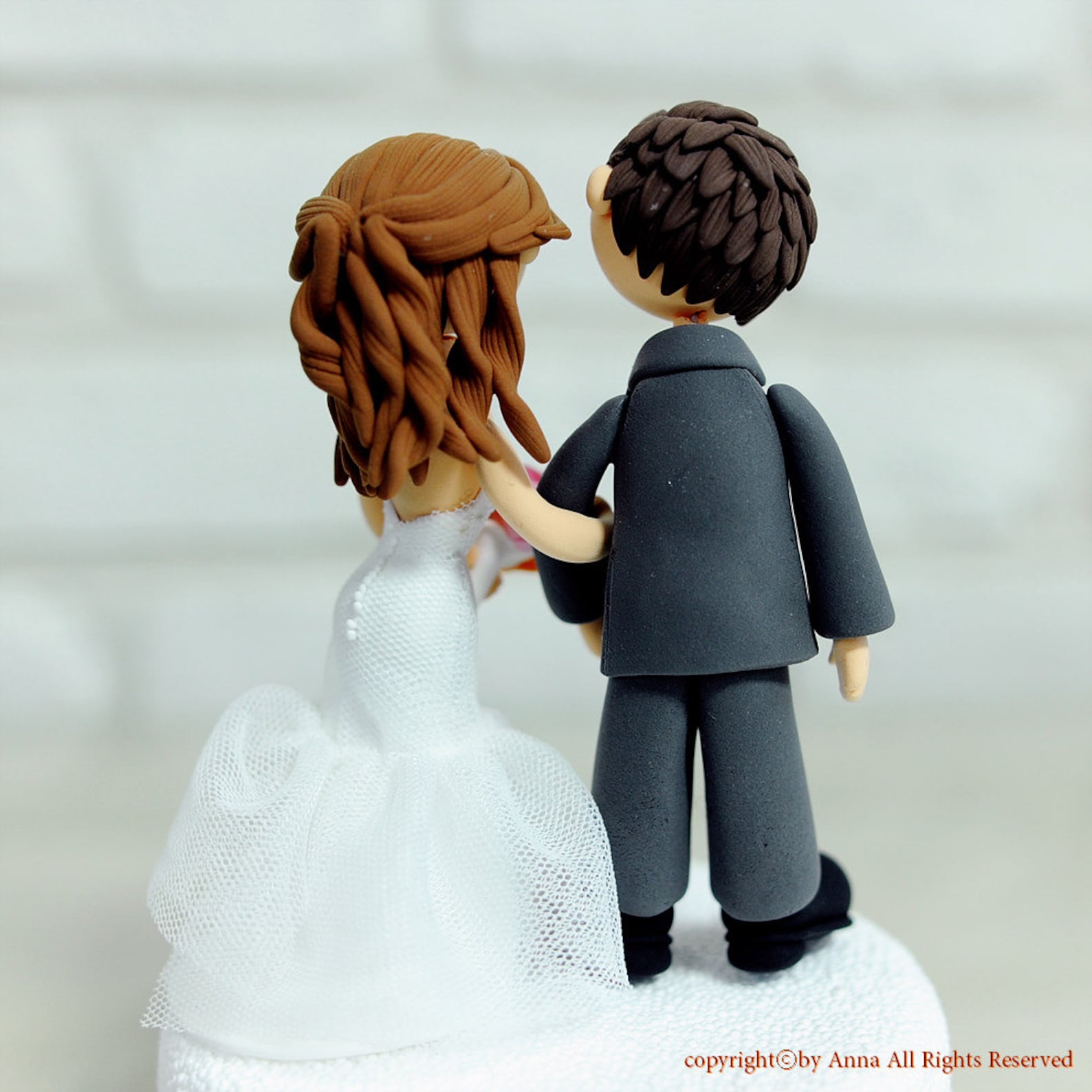 Custom Wedding Cake Topper Cute Couple Decoration Gift Etsy