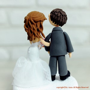 Custom Wedding Cake Topper Cute couple decoration gift image 5