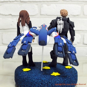 Custom Cake Topper Gears and Spaceship from Mass Effect image 2