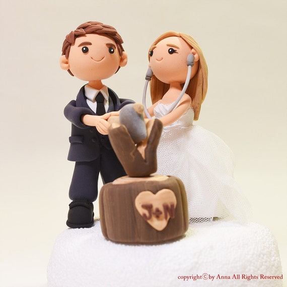 Doctor Couple Wedding Cake Topper Etsy