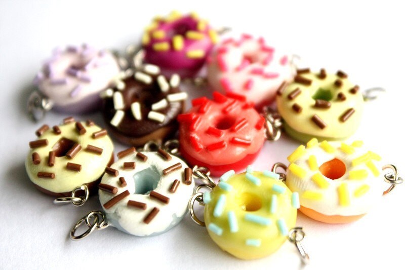 Miniature Donuts Polymer Clay Foods Supplies for Beaded Etsy