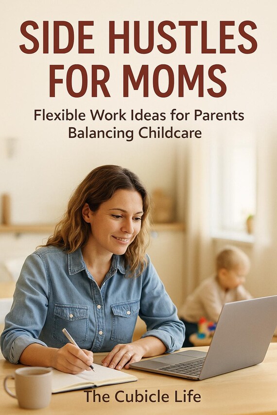 Side Hustle Ideas for Moms eBook | Flexible Work (Digital Download)