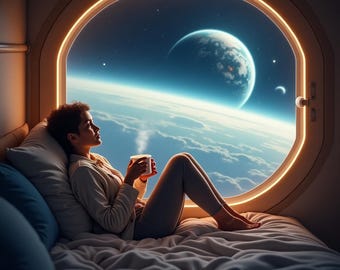 Imprimible digitalmente, Diseño moderno, Paz, Naturaleza, Sereno, Ambiente de patio, Matcha