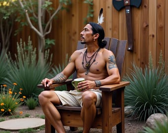 Imprimible digitalmente, Diseño moderno, Paz, Naturaleza, Sereno, Ambiente de patio, Matcha