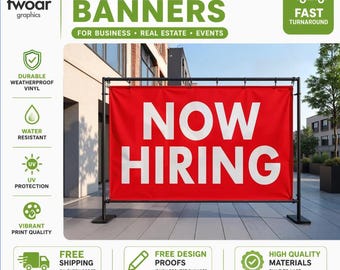 Se busca personal (cartel) para negocios / Se busca personal (cartel) / Se contrata personal (letrero) para escaparates / Se busca personal (letrero grande) / Carné de vinilo personalizado para exteriores