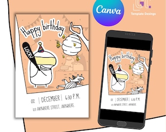 Tarjeta de cumpleaños divertida – Edición Malas ideas