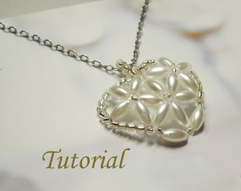 Beading Tutorial - Beaded Lilies Of The Heart Pendant Pattern