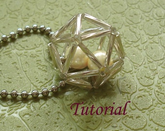 Beading Tutorial - Beaded Hollow Ball Pendant