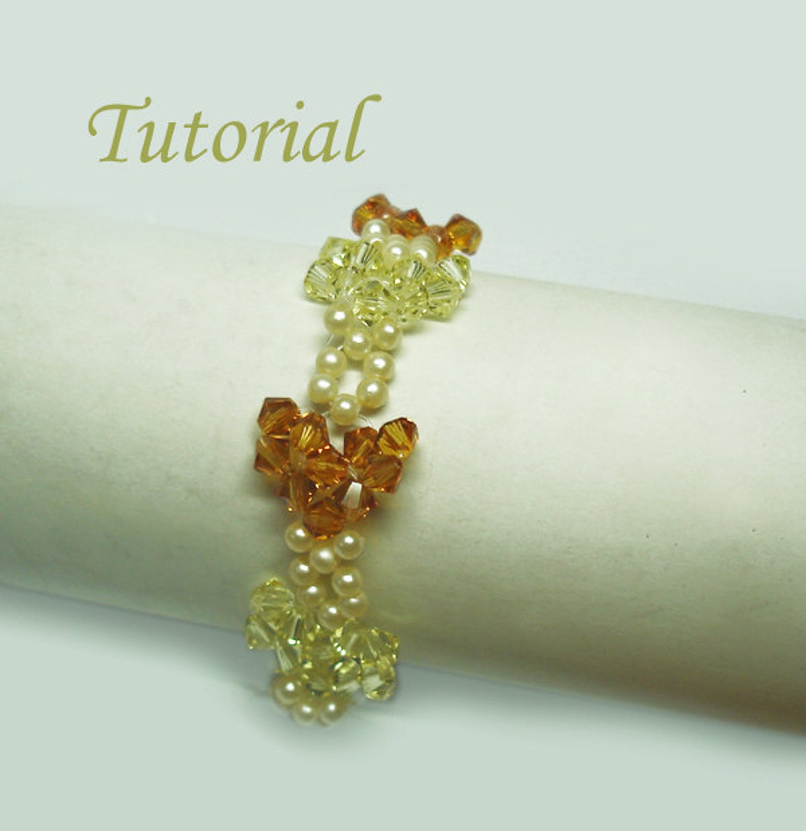 Beading Tutorial Beaded Crystal Heart to Heart Bracelet Pattern Etsy