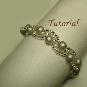 Beading Tutorial Beaded Barely Wavy Bracelet Pattern image 4