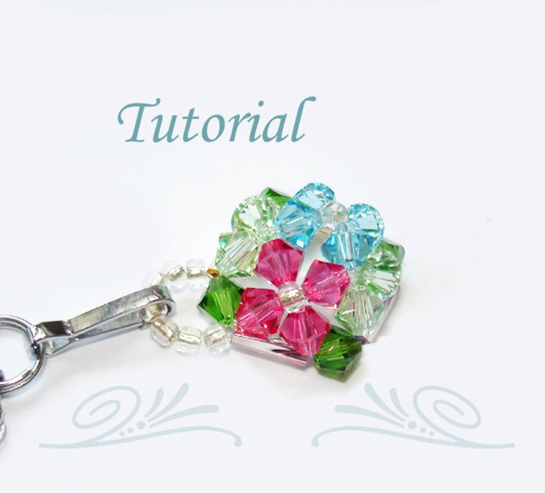 Beading Tutorial Beaded Hydrangeas Pendant image 5