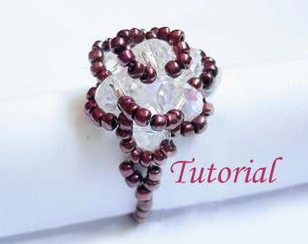 Beading Tutorial - Beaded Vintage Rose Ring