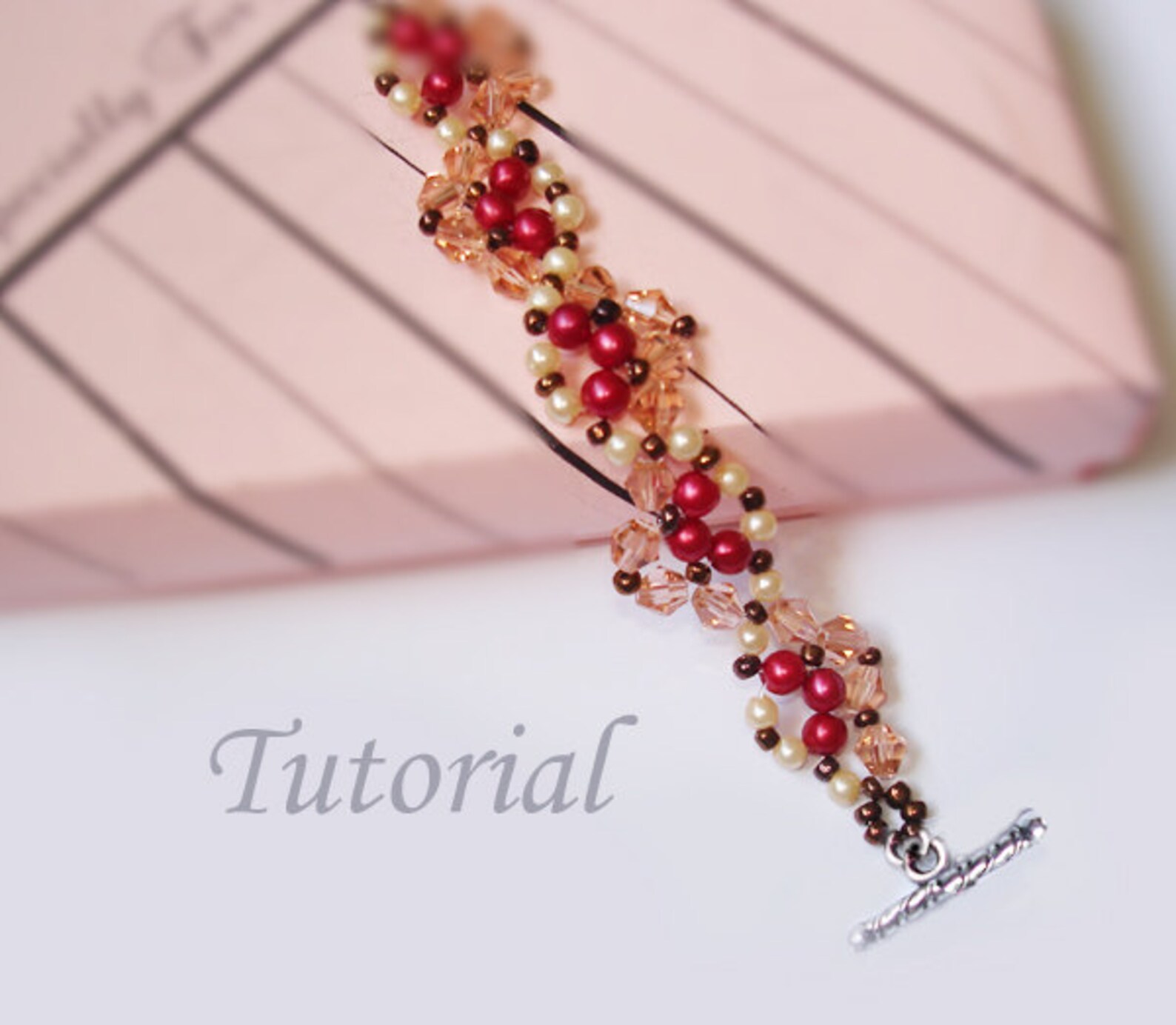 Beading Pattern Tutorial Beaded Spanish Dance Bracelet Pattern Etsy