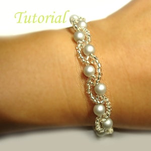 Beading Tutorial Beaded Barely Wavy Bracelet Pattern image 1