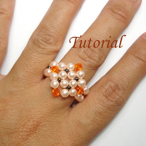 Wire Ring Tutorial Wire Jewelry Pattern Beading Ring Etsy