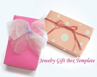 Printable Rectangular Jewelry Gift Box Template