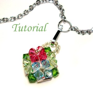 Beading Tutorial Beaded Hydrangeas Pendant image 3