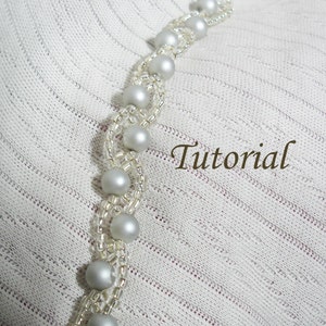 Beading Tutorial Beaded Barely Wavy Bracelet Pattern image 2