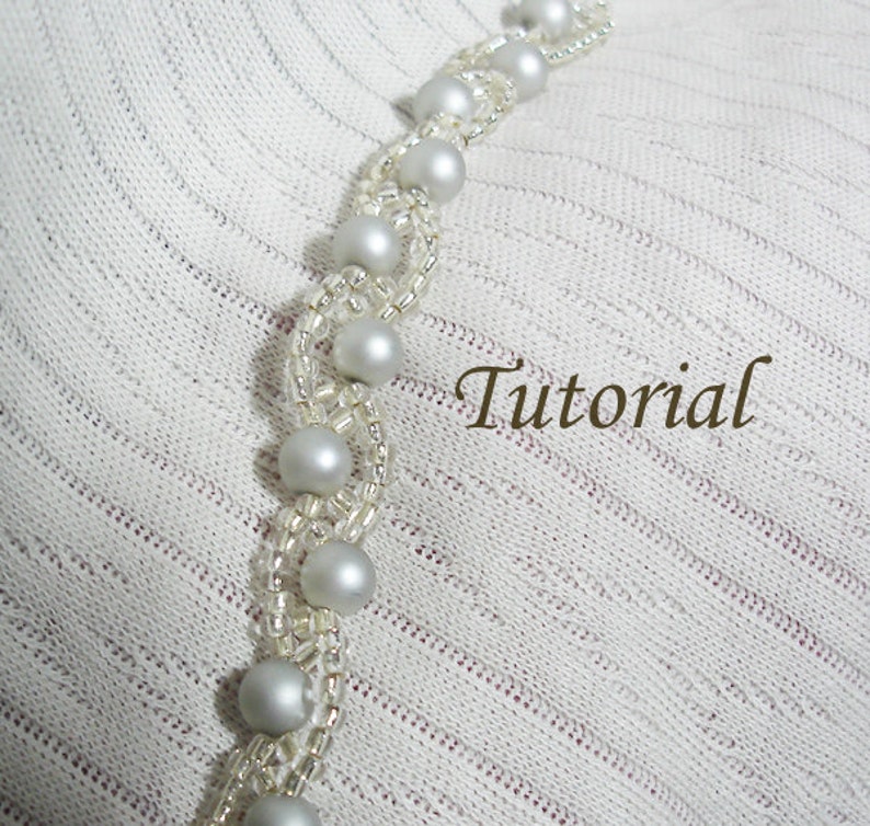 Beading Tutorial Beaded Barely Wavy Bracelet Pattern image 2