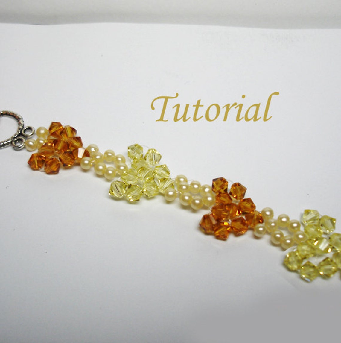 Beading Tutorial Beaded Crystal Heart to Heart Bracelet Pattern Etsy