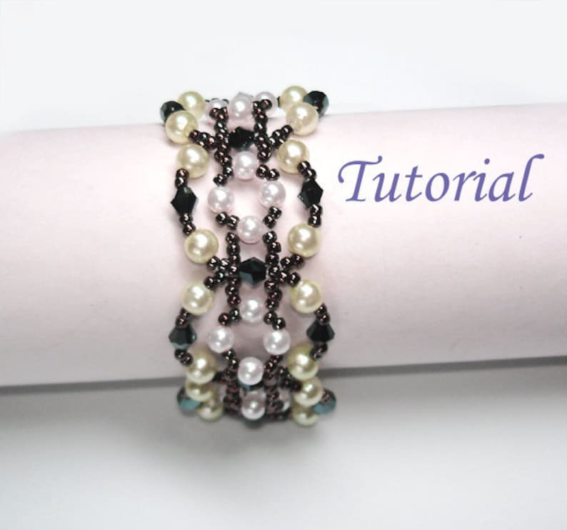 Beading Tutorial Beaded Candy Pretzel Bracelet Pattern image 3