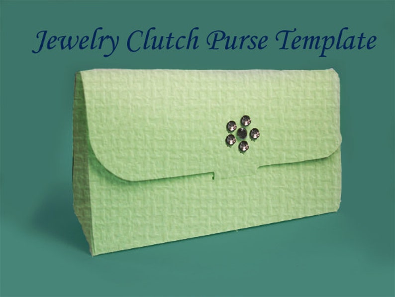 Template Printable Clutch Purse Gift Bag image 2