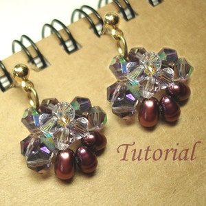 Beading Tutorial Beaded Vanda Orchid Earrings image 3