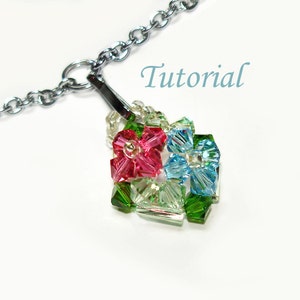 Beading Tutorial Beaded Hydrangeas Pendant image 4