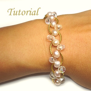 Beading Tutorial Beaded Pearl Bliss Bracelet image 1