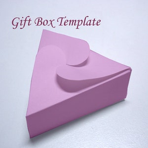 Template - Printable Triangular Jewelry Gift Box