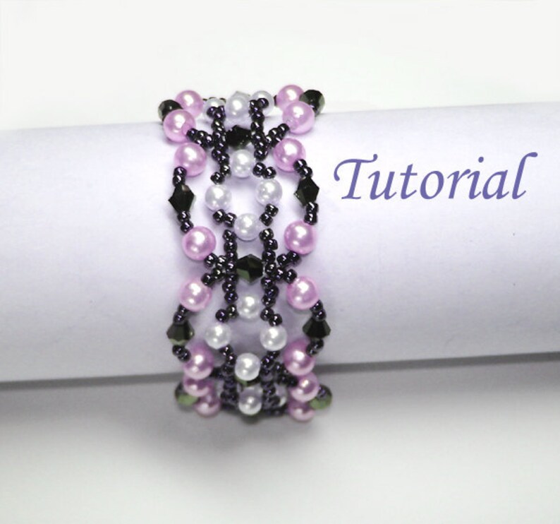 Beading Tutorial Beaded Candy Pretzel Bracelet Pattern image 4